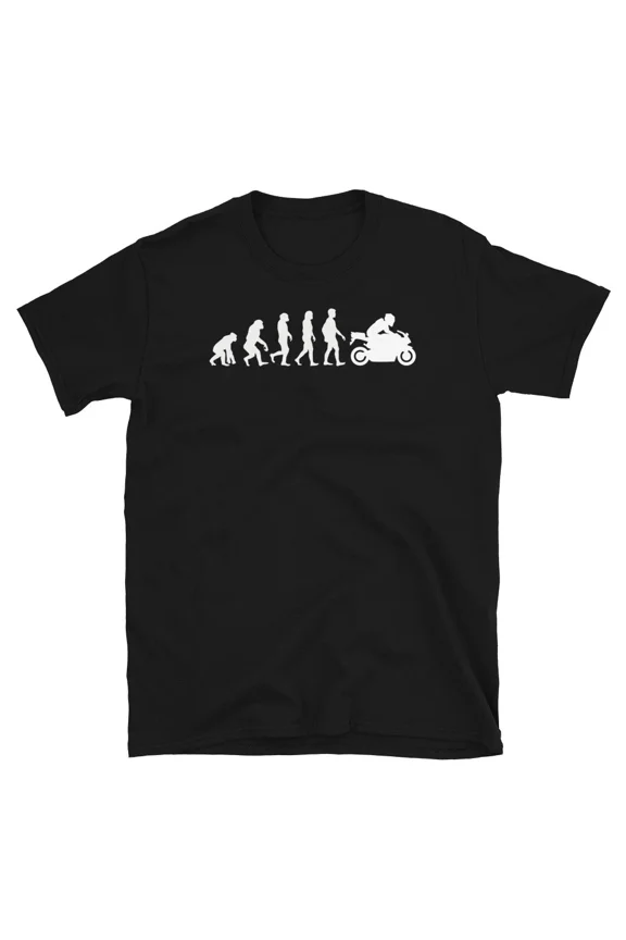 Man Evolution Crotch Rocket Motorcycle Speed Motorbike Life Uniex T-Shirt L01361, up to size 5XL