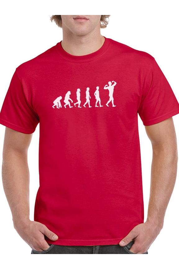 Man Evolution, From Monkey To A Stronger Man Graphic Men T-Shirt, Male Medium