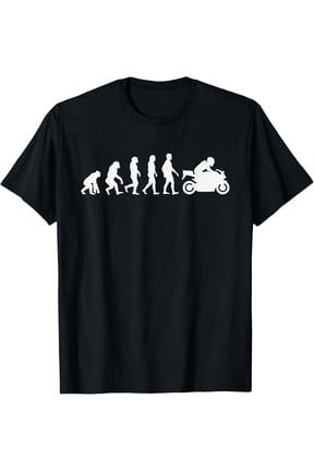 Man Evolution Motorcycle Crotch Rocket Sports Bike T-Shirt