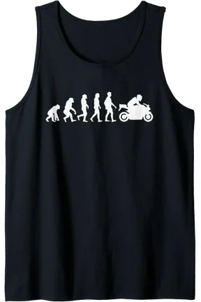 Man Evolution Motorcycle Crotch Rocket Sports Bike Tank Top Size S-3XL