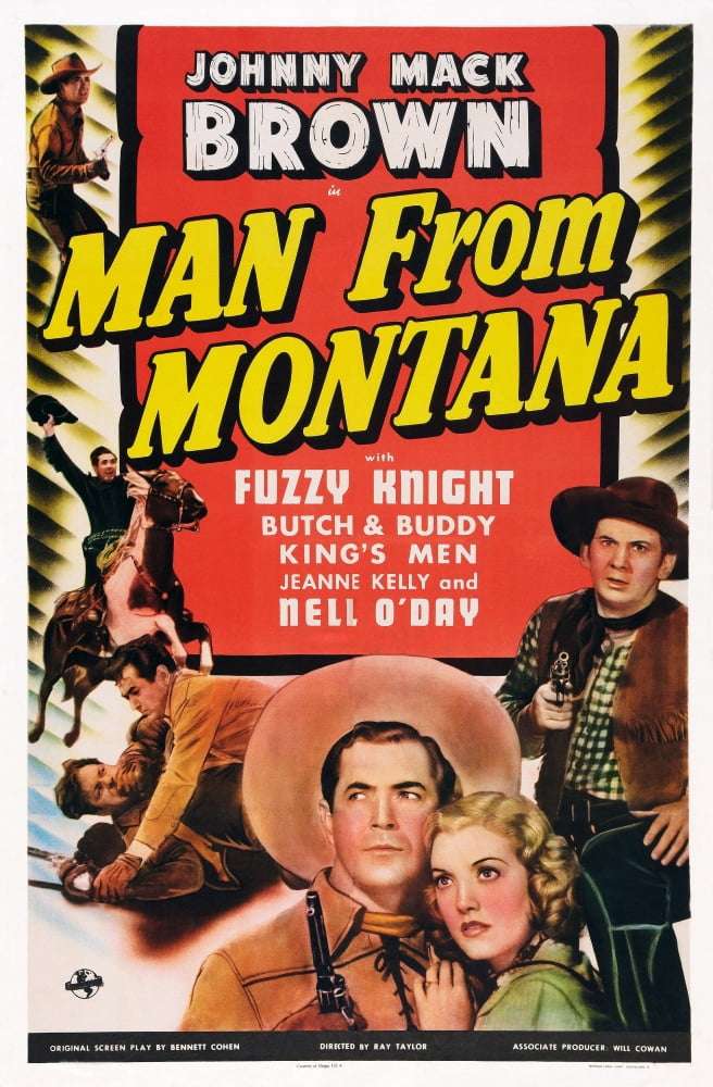 Man From Montana Canvas Art - (24 x 36)