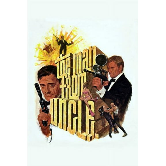 Man From Uncle Poster 16x24 Poster Medium Art Poster 16x24 Unframed, Age: Adults Western Graphic