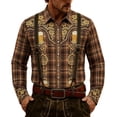 thumbnail image 1 of Man Happy Gift Oktoberfest Button Tshirts Long Sleeve Tops for Mens Collared High Neck Graphic Fall Summer Shirts 2026 Fashion, 1 of 5