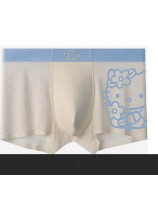 Loose Hello Kitty Panties Male Cartoon Pattern Shorts Pure Cotton