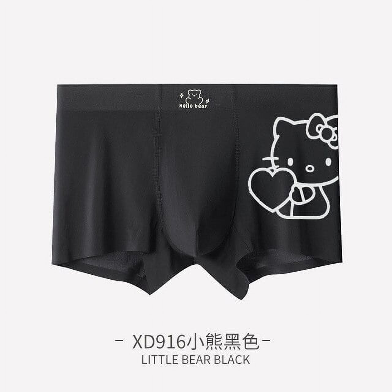 Man Hello Kitty Panties Fashion Loose Comfortable Underwear