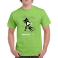 thumbnail image 1 of Man In Bike Design  Men T-Shirt, Male Small, 1 of 4
