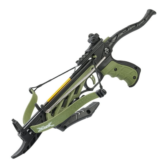 Man Kung Green Professional Alligator Pistol Crossbow 80 Lbs 185 fps