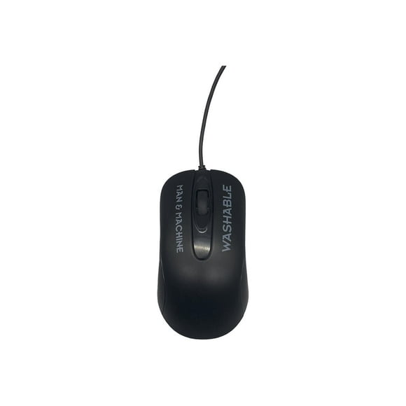 Man & Machine C - Mouse - washable - right and left-handed - optical - 2 buttons - wired - USB - black