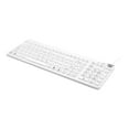thumbnail image 1 of Man & Machine Low Profile Premium Waterproof Disinfectable Keyboard - White, 1 of 5