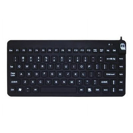 Man & Machine Slim Cool LP - Keyboard - washable - backlit - USB - black