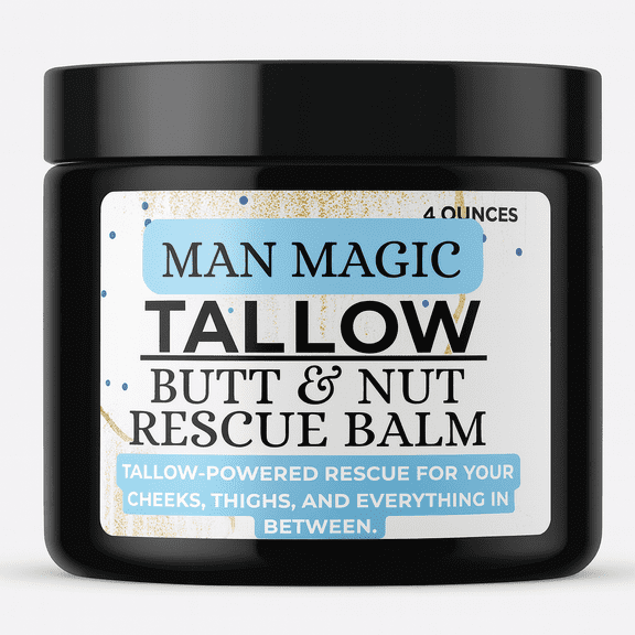 Man Magic: Butt & Nut Balm- Your Anti-Chafing, Soothing Hero made with Tallow