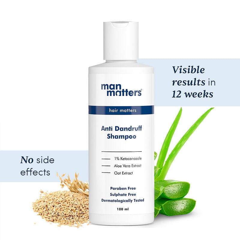 Man Matters 1% Ketoconazole Anti Dandruff Shampoo 100ml