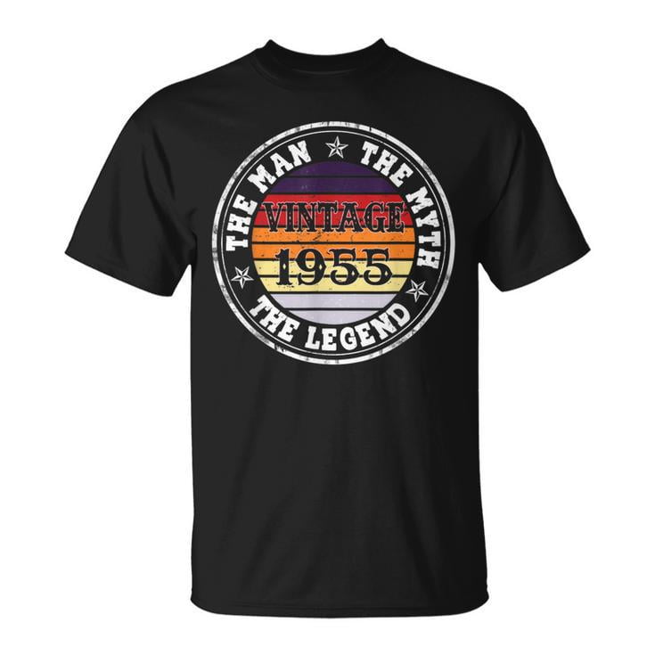 70th Birthday Shirt For Men - Vintage 1955 Retro Design Customizable Birthday Gift T-Shirt - View #11