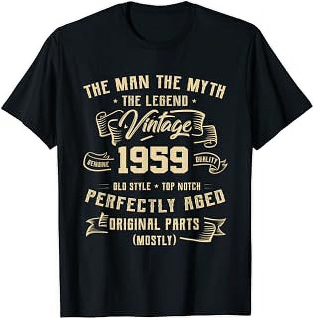 Man Myth Legend 1959 65th Birthday Tee For 65 Years Old T-Shirt ...