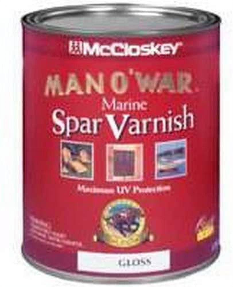 Man O'War 750905 Marine Spar Varnish, Interior / Exterior Gloss, 4