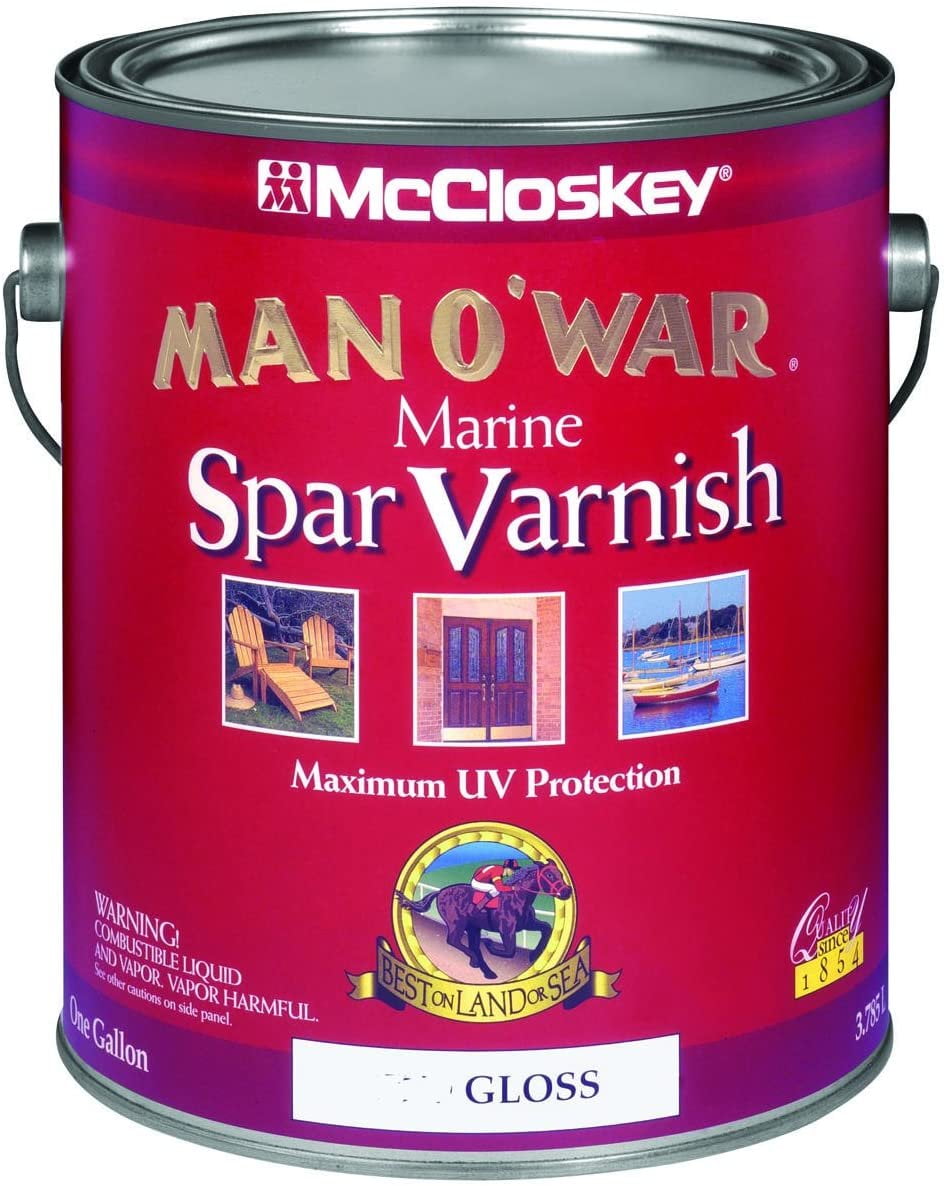Man O' War Marine Spar Varnish Exterior, Outdoor Gloss 1 Gl