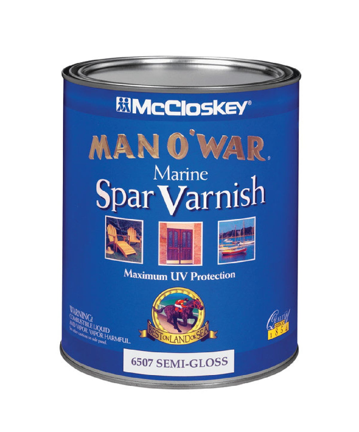 Man O' War McCloskey SemiGloss Clear Marine Spar Varnish