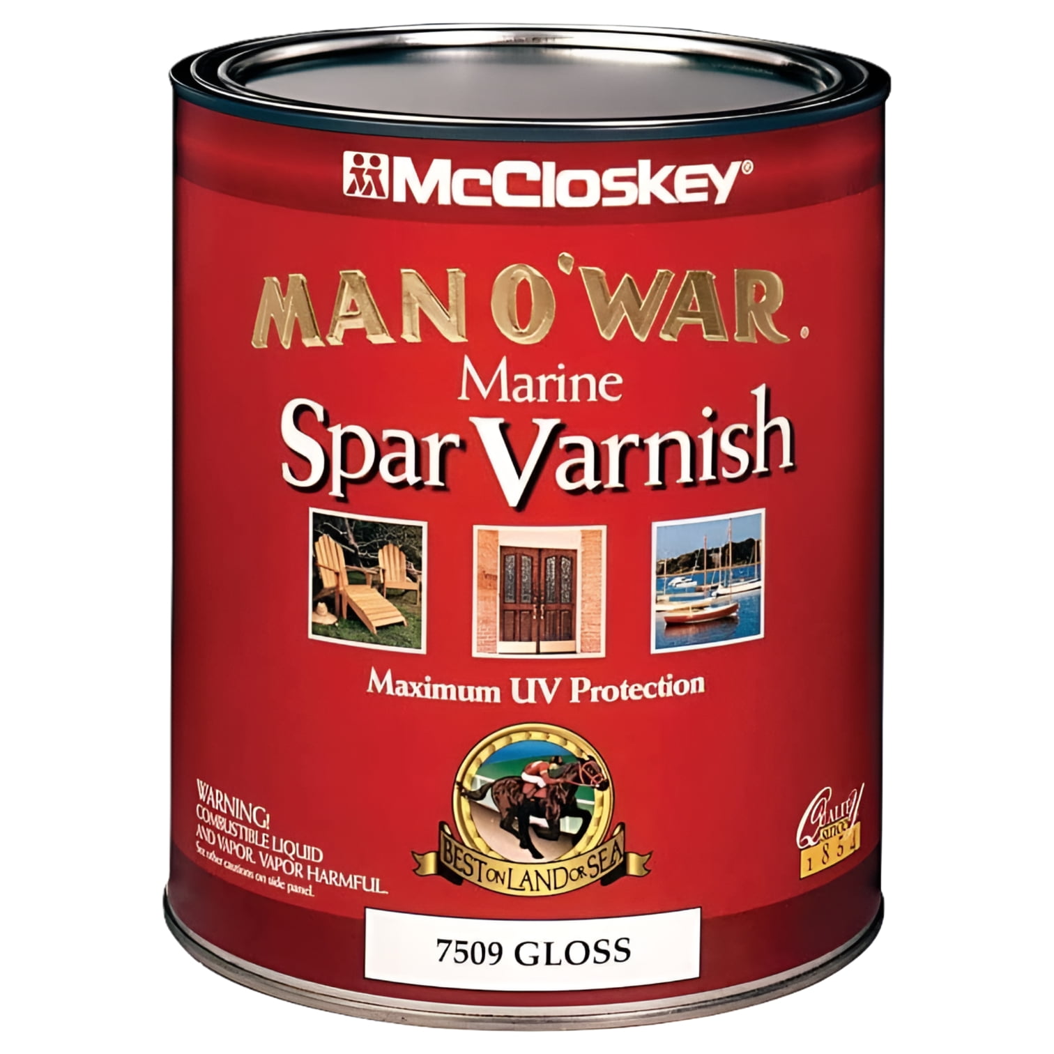 Man O War Marine Spar Varnish Wood Finish, 1 qt