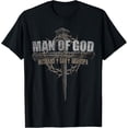 thumbnail image 1 of Man Of God Husband Dad Grandpa Cross Christian T-Shirt, 1 of 3