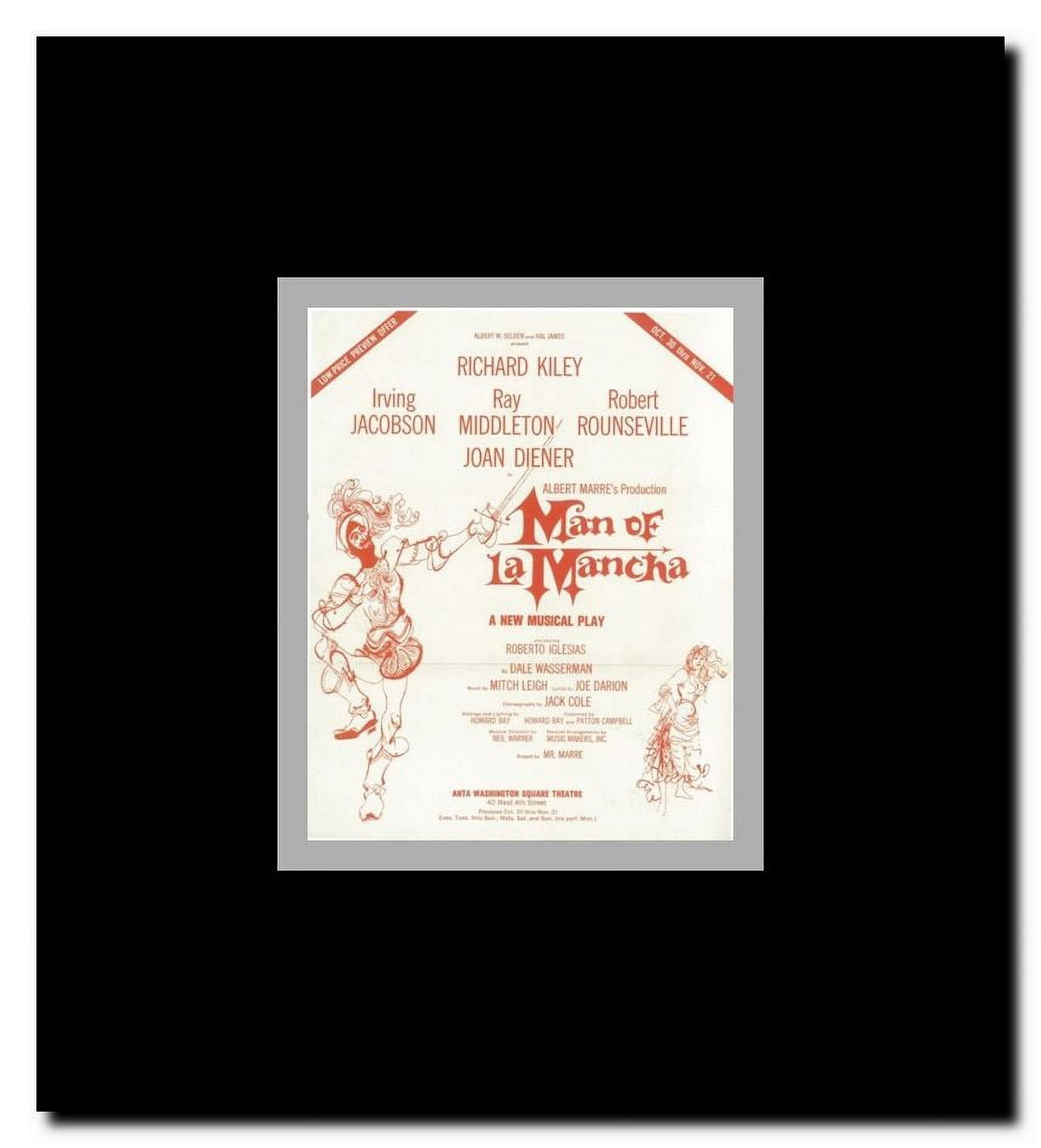 Man Of La Mancha (Broadway) Framed Movie Poster