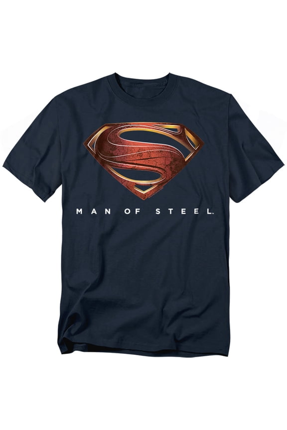 Man of Steel T-Shirt Mos New Logo Unisex Graphic Tee For Men & Women Navy&nbsp;