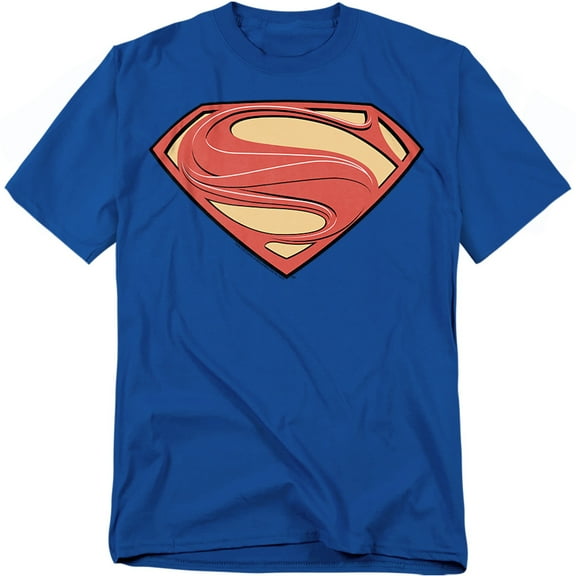 Man of Steel T-Shirt New Solid Shield Unisex Graphic Tee For Men & Women Royal 