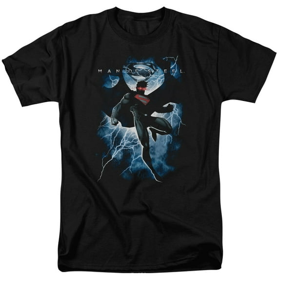Man Of Steel Steel Lightning Unisex Adult T Shirt For Men And Women