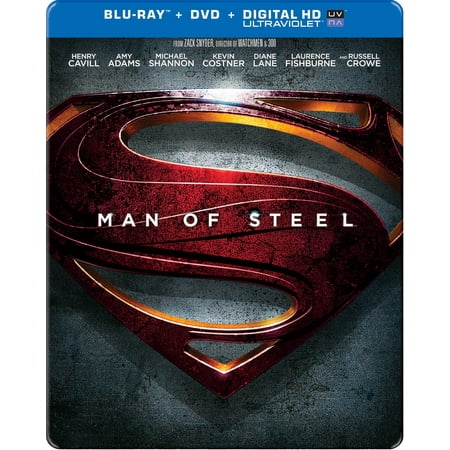 Man Of Steel Walmart Exclusive Steelbook (Blu-ray + DVD + Digital Copy)