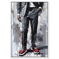 thumbnail image 1 of Man Of Style II Men Style Man Cave Canvas Wall Art by Notoriart, White Floater Frame, 21" x 31", 1 of 7