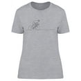 thumbnail image 1 of Man On Bicycle  T-Shirt Women -Image by Shutterstock, Female x-Large, 1 of 2