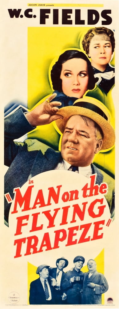 Man On The Flying Trapeze Canvas Art - (24 x 36)