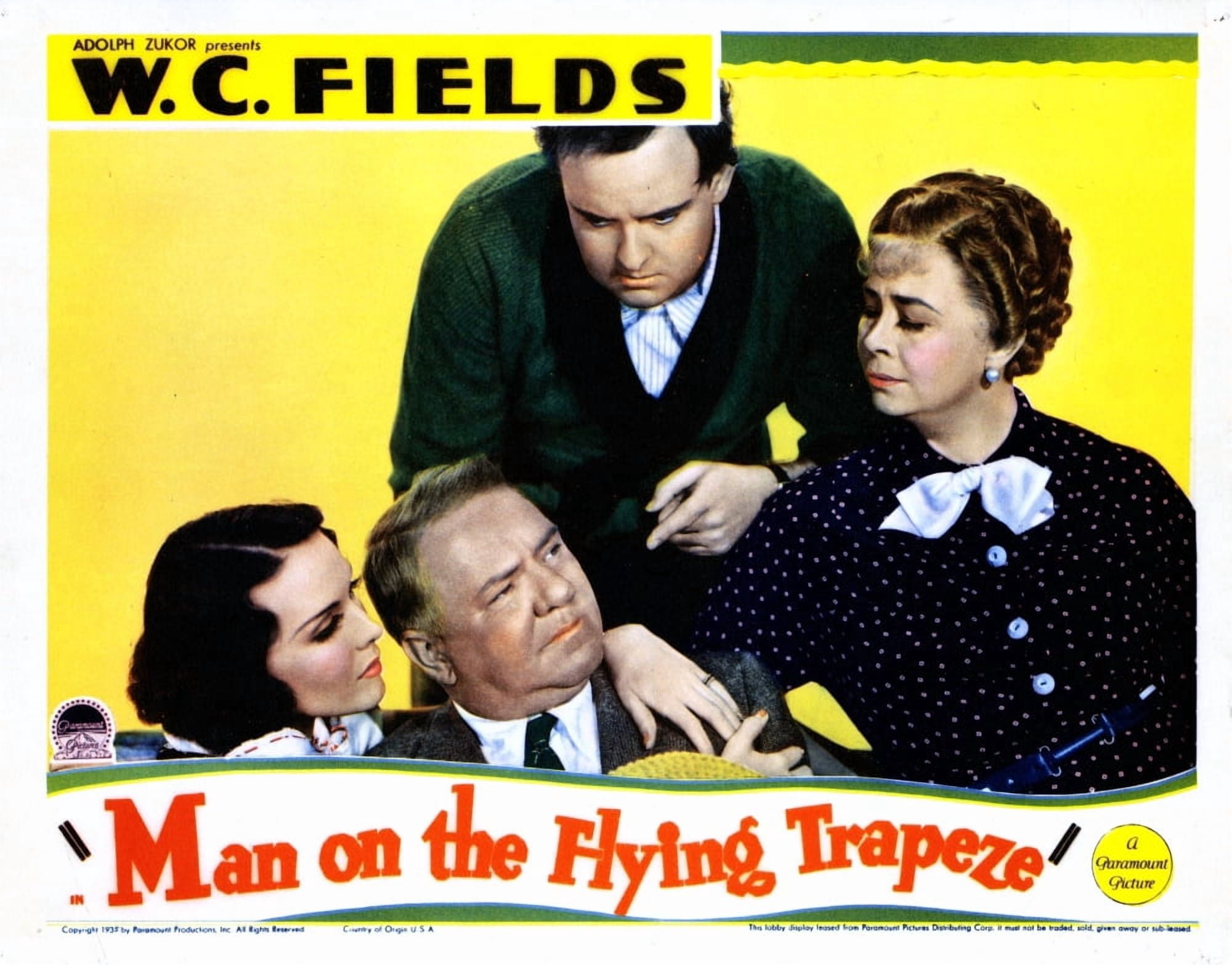 Man On The Flying Trapeze Canvas Art - (28 x 22)