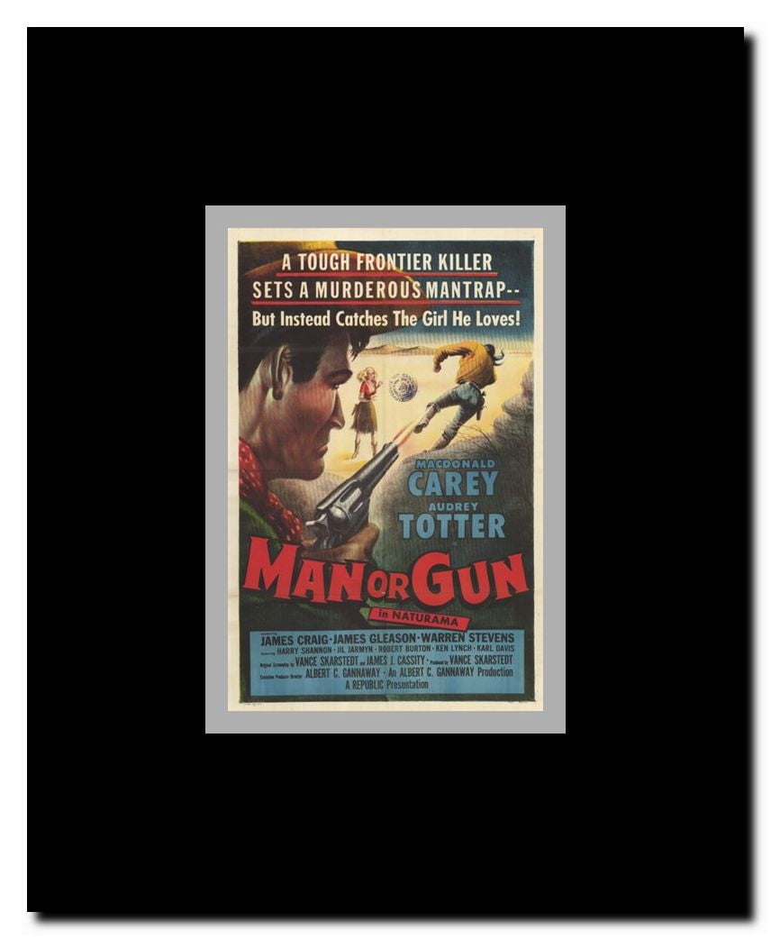 Man Or Gun Framed Movie Poster