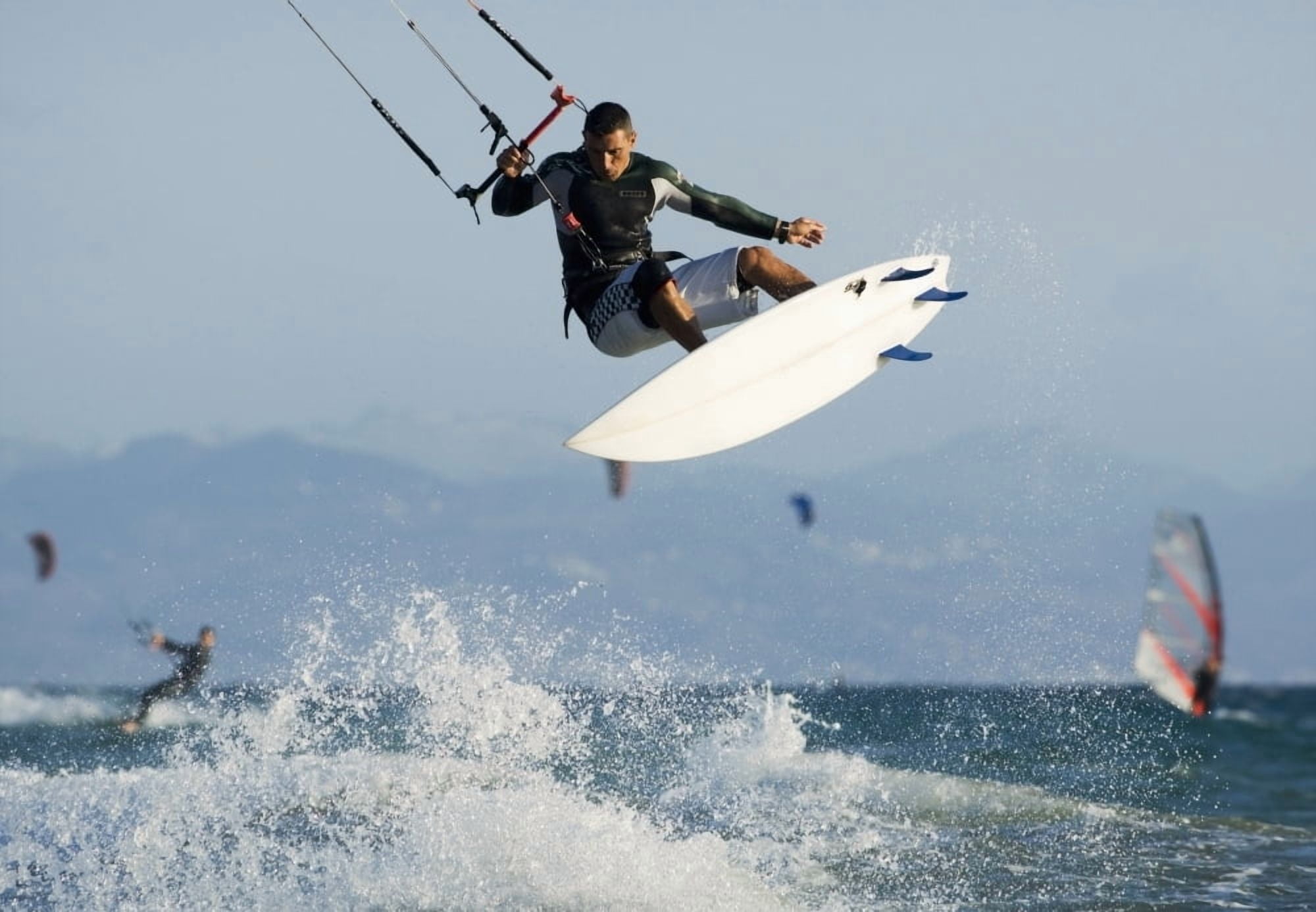 Man Parasurfing On Ocean Canvas Art - Ben Welsh Design Pics (17 x 11)