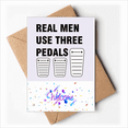 thumbnail image 1 of Man Pedal Clutch Manual Art Deco Fashion Welcome Back Greeting Cards Envelopes Blank, 1 of 4
