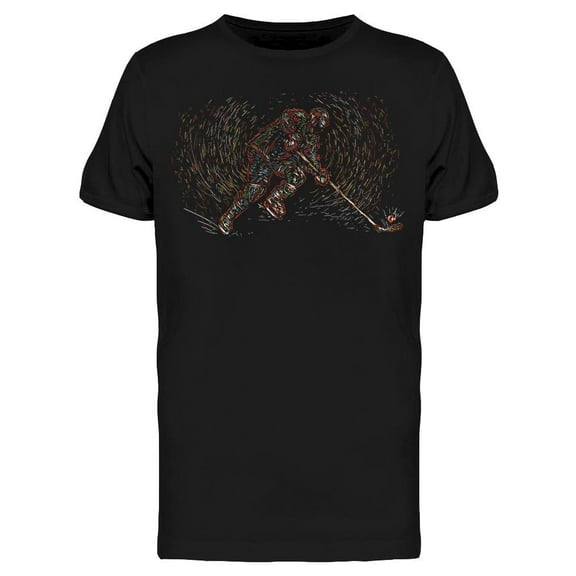 Man Plays Hockey T-Shirt Men -Image by Shutterstock, Male Medium
