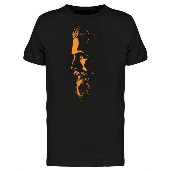 Man Portrait Silhouette T-Shirt Men -Image by Shutterstock, Male Medium