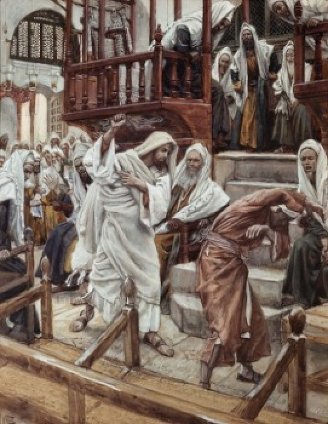 Man Possessed of a Devil James Tissot (1836-1902 French) Canvas Art - James Tissot (24 x 36)