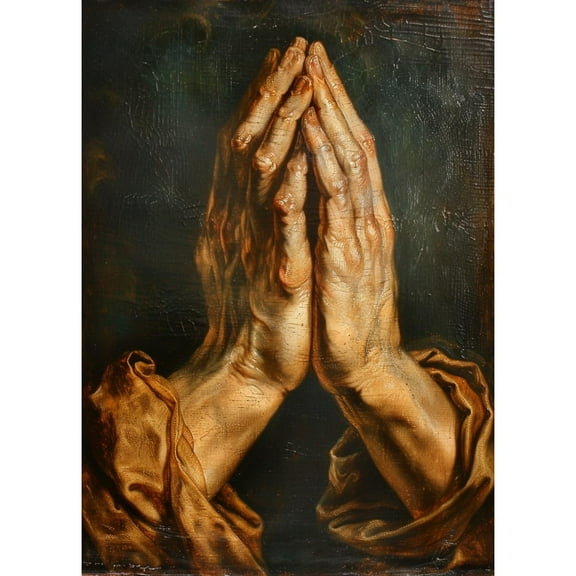 Man Praying Hand DIY 5D Diamond Art Paint with Full Drill Round Diamond Gems Painting by Number Kits for Adults Art Craft Home Wall Decoration 15.8x19.8in