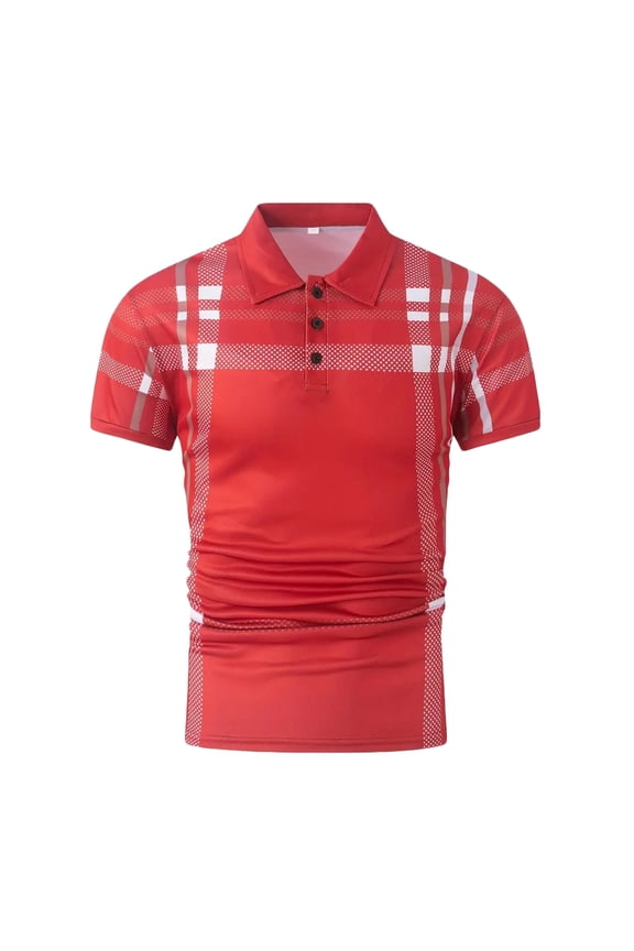 Man Print Top Collared Henley Turtleneck Neck Blouse for Mens Short Sleeve Track Athletic Casual Running Fishnet Striped Summer Fall Shirt Button 2026 Clothing XL