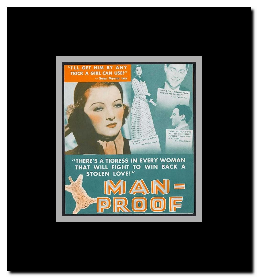 Man-Proof Framed Movie Poster