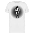 thumbnail image 1 of Man Riding A Bike In A Circle T-Shirt Men -Image by Shutterstock, Male 3X-Large, 1 of 2
