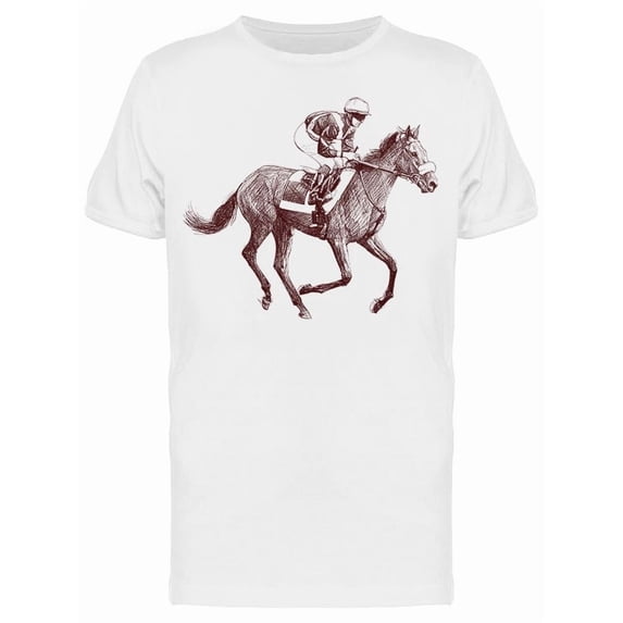 Man Riding A Horse Tee Men's -Image by Shutterstock