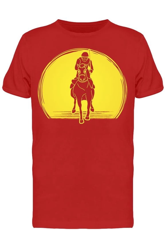 Man Riding A Horse T-Shirt Men -Image by Shutterstock, Male XX-Large