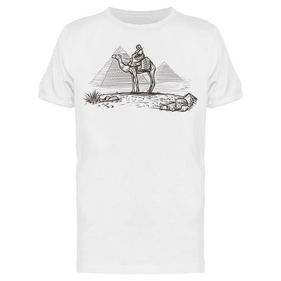 Man Riding Camel T-Shirt Men -Image by Shutterstock, Male Medium