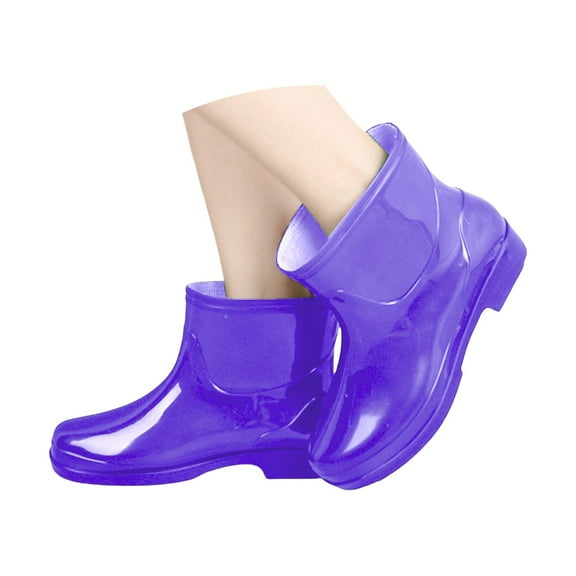 Man Short Rubber Waterproof Rainboots Rubber Boots Garden Rain Footwear Rain Shoes Non-slip Width Mid-Calf Comfort Short Boots Lightweight Platform Mud Boots