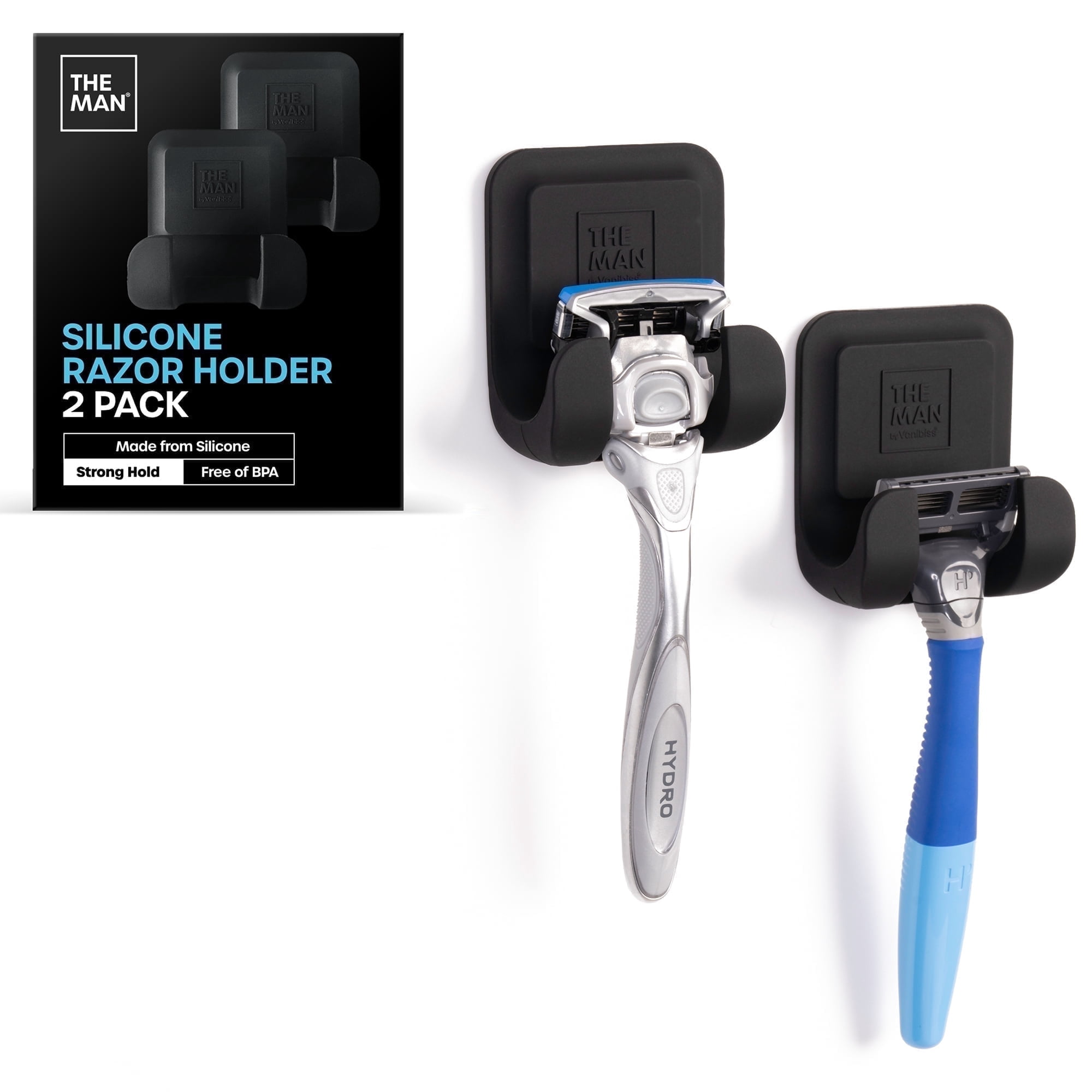 The Man Anti-Slip Razor Holder Set for Men, 2 Count - Walmart.com