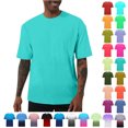 thumbnail image 1 of Man Solid Color Casual Loose Elastic Sports Short Sleeved Round-Neck Blouses,01-Light Blue_S, 1 of 6
