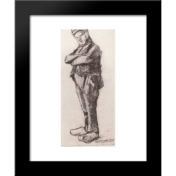 Man, Standing with Arms Folded 20x24 Framed Art Print by Vincent van Gogh