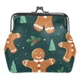 thumbnail image 1 of Man Stylish Microfiber Coin Purse with Zinc Alloy Jaws, 4.3x4.7 in/11x12 cm Size, 1 of 7